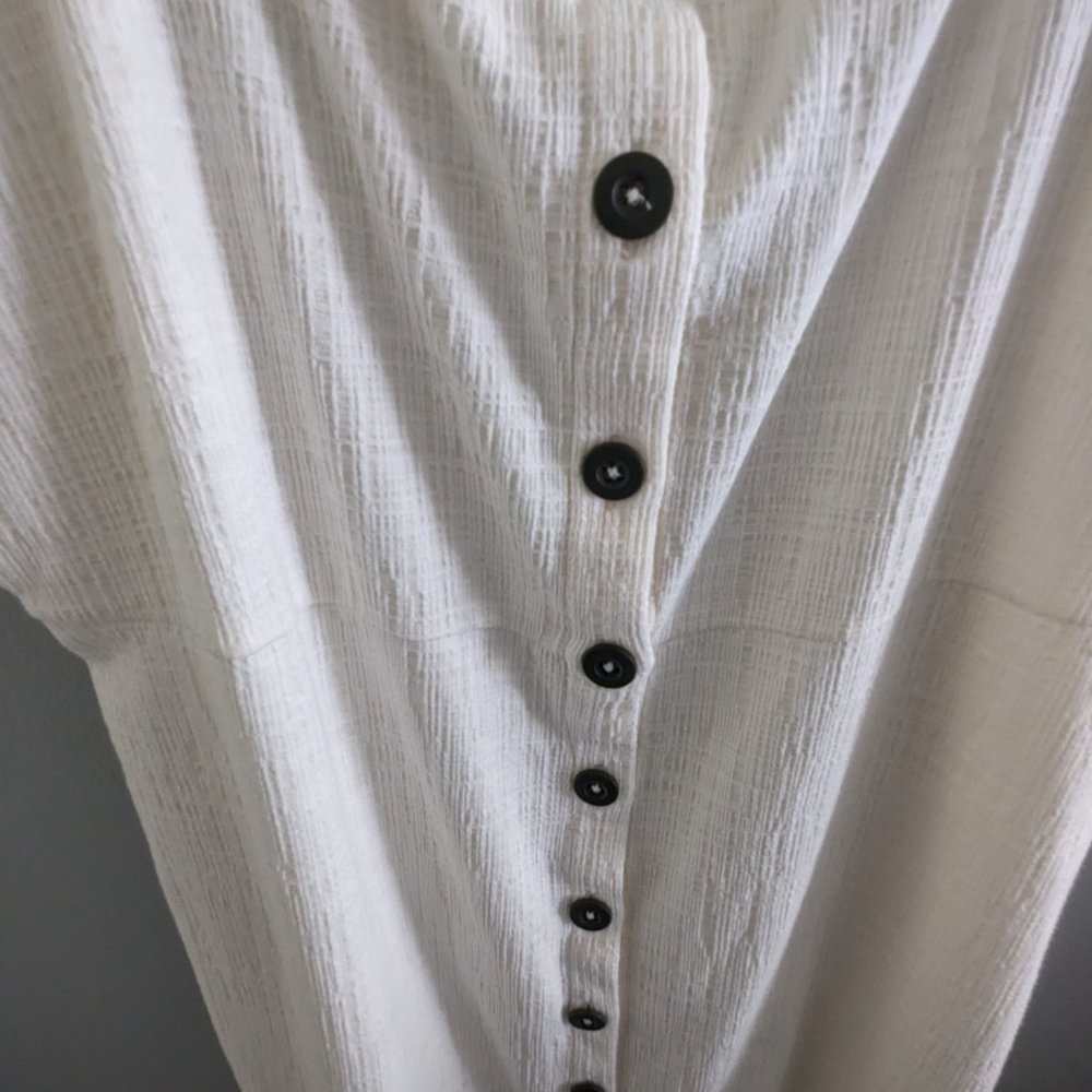 Texture & Thread Button-Front Tank Dress - Picture 4 of 6